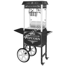 POPCORN MACHINE WITH CART - TECNOPOP 8 OZ-T BLACK