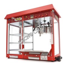 MACHINE À POPCORN ROUGE 8OZ-T (AVEC VITRINE CHAUDE)