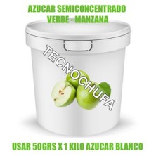 1 KG SUGAR SEMICONCENTRATED GREEN-APPLE