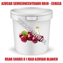 1 KG SUGAR SEMICONCENTRATED CHERRY RED