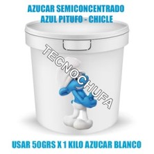 CUBO 1 KG AZUL-CHICLE AZUCAR SEMICONCENTRADO