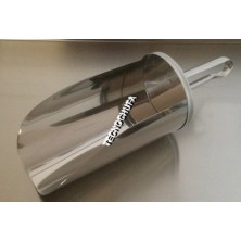 FARINE PELLE EN ACIER INOX 1 LITRE - 19 CMS