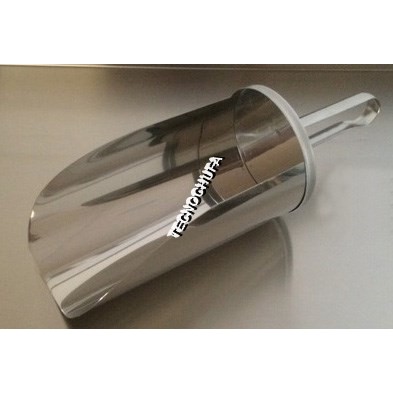 STAINLESS STEEL FLOUR SHOVEL 1 LITER - 19 CMS